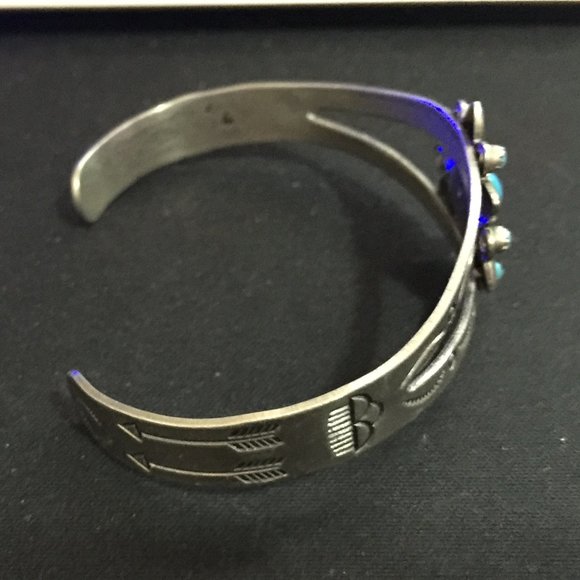 Bell Trading Nickel Silver Native Tribal Cuff Bangle Bracelet - Picture 4 of 7